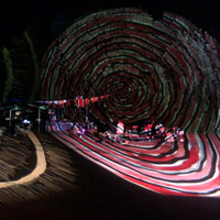 Nordparkfestival // Sommer 2021 // Nchtliches Lichtermeer mit Visuals von Tom Subvision